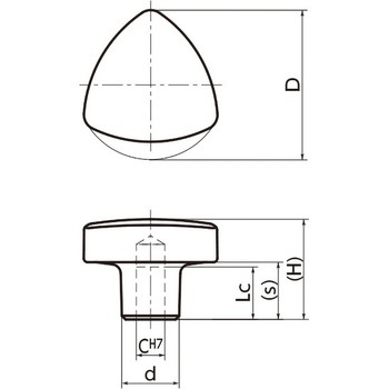 KYTS 三角ノブ NBK(鍋屋バイテック会社)