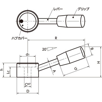LCC コントロールレバー NBK(鍋屋バイテック会社)