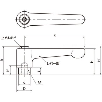 LHF クランプレバー(めねじ) NBK(鍋屋バイテック会社)