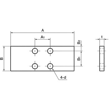PHK-25-1 PHK アダプタプレート NBK(鍋屋バイテック会社) 49140156