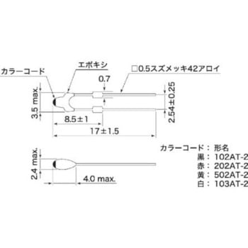 サーミスタ SEMITEC NTC SEMITEC
