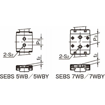SEBS15WBUU2-190 SEBS-15WB ミニチュアスライドガイド(ワイドタイプ) 1