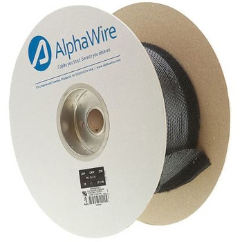 スパイラルラップ Alpha Wire ポリエチレンテレフタレート (PET) 黒 ALPHA