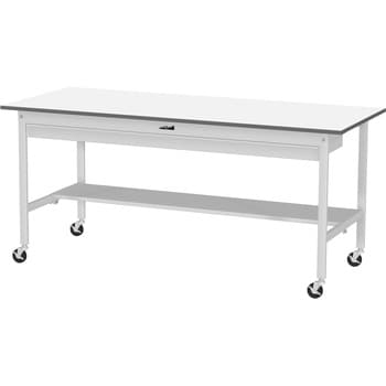 軽量作業台】ワークテーブル均等耐荷重128kg(自重含む)・H825移動式