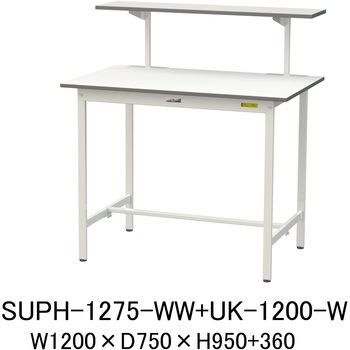 軽量作業台/耐荷重150kg_架台付_固定式H950_ワークテーブル150シリーズ 山金工業