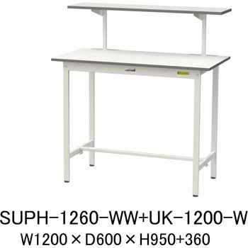 軽量作業台/耐荷重150kg_架台付_固定式H950_ワークテーブル150シリーズ 山金工業
