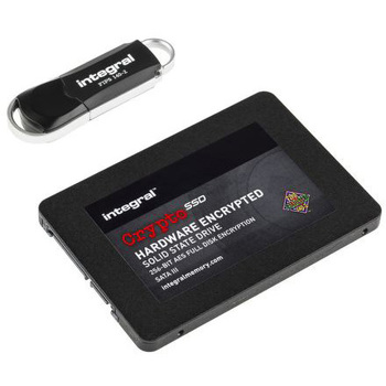 Integral Crypto 128GB FIPS 140-2 AES 256-Bit Hardware Encrypted SSD Integral Memory