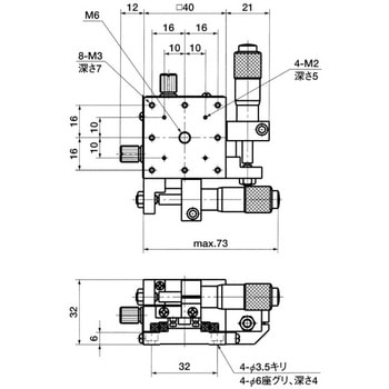 TAM XY軸アルミクロスローラステージ NBK(鍋屋バイテック会社)