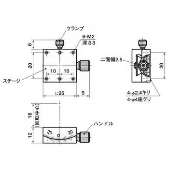 TGOH X軸ゴニオステージ NBK(鍋屋バイテック会社)