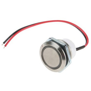 48M 112R ITW �����{�^���X�C�b�` 250 mA @ 12 V dc ���[�����^�� �p�l���}�E���g ITW 49299523