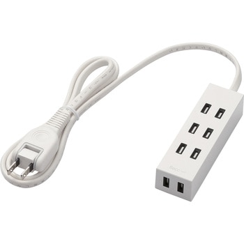 電源タップ 2P ホコリ防止シャッター付 スイングプラグ 延長コード コンセント エレコム