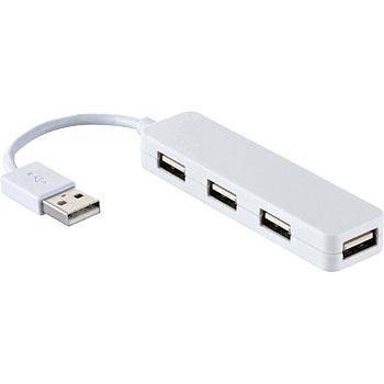 USBハブ 2.0 4ポート バスパワー コンパクト スティックタイプ ケーブル長 7cm エレコム
