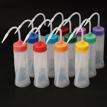 NT洗瓶 BⅡ型 カラーcapスリム 200mL 安元化成