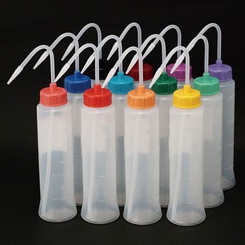 NT洗瓶 BⅡ型 カラーcapスリム 400mL 安元化成