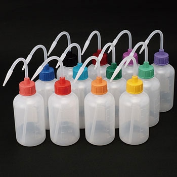 NT洗瓶 カラーcap 細口 250mL 安元化成