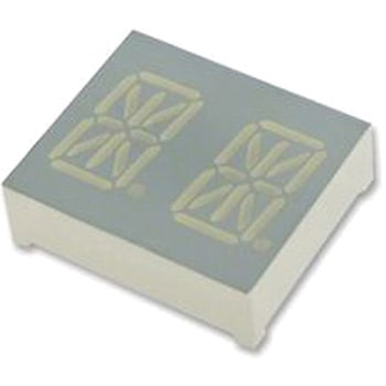 Kingbright 14セグメント 文字高 13.8mm 2桁 LED 英数字表示器 KINGBRIGHT