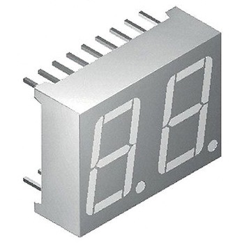 DC56-11CGKWA Kingbright 7ZOg  14.2mm 2 LED \ KINGBRIGHT 49373136