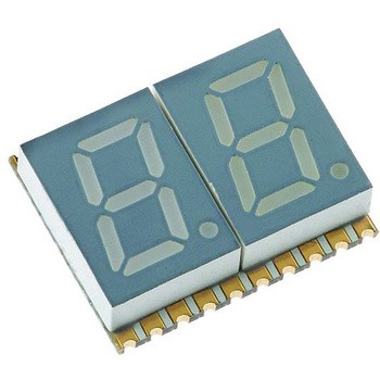 KCDC56-123 Kingbright 7セグメント 文字高 14.2mm 2桁 LED 数字表示器 KINGBRIGHT 49373154