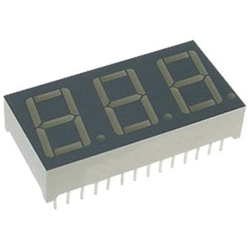 Kingbright 7セグメント 文字高 14.2mm 3桁 LED 数字表示器 KINGBRIGHT