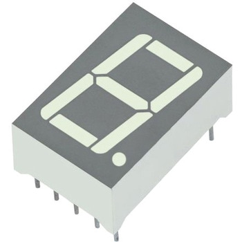 Kingbright 7セグメント 文字高 14.2mm 単桁 LED 数字表示器 - KINGBRIGHT