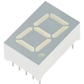 Kingbright 7セグメント 文字高 14.2mm 単桁 LED 数字表示器 KINGBRIGHT