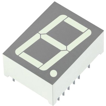 Kingbright 7セグメント 文字高 20.3mm 単桁 LED 数字表示器 KINGBRIGHT