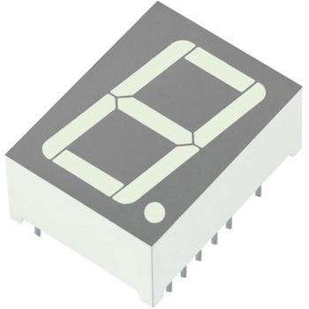 Kingbright 7セグメント 文字高 20.3mm 単桁 LED 数字表示器 KINGBRIGHT