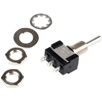 KNITTER-SWITCH トグルスイッチ (On)-Off-(On) 単極双投(SPDT) KNITTER-SWITCH