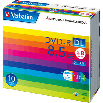 DVD-R ＜片面2層＞ 1回記録用 8.5GB 2-8倍速 インクジェットプリンター対応 Verbatim(バーベイタム)