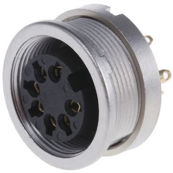 Lumberg Dinソケット Socket 7極 パネルマウント LUMBERG