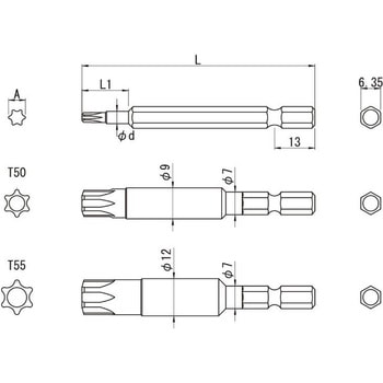 B-39T ヘックスローブビット ビックス