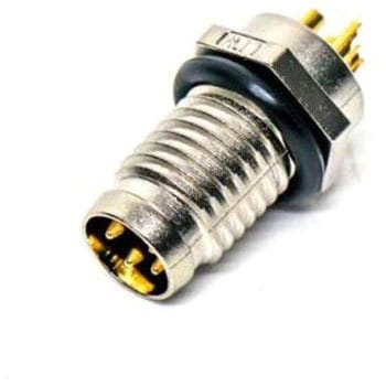 M8 CONN PANEL SCREW 4PIN M CONN M PIN AMPHENOL