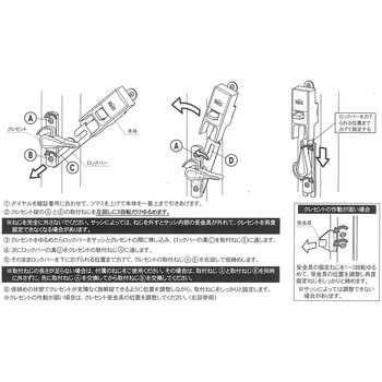 ダイヤル式窓の鍵 ヒナカ(日中製作所)
