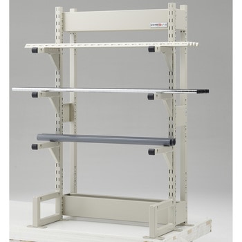 ボルトレス長尺保管棚(150kg/アーム) 単式基本 高さ1500mm TRUSCO