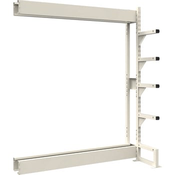 ボルトレス長尺保管棚(150Kg/アーム) 単式連結 高さ1800mm TRUSCO