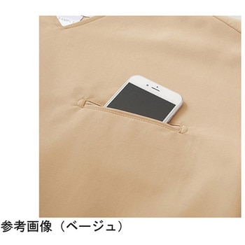 作業服 メディカルウェア ベルデクセル 男女兼用 セットアップスクラブ VEM6009上 ブラック SS ミドリ安全