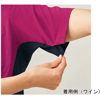 作業服 メディカルウェア ベルデクセル スクラブ VEM4000上 ピンク SSサイズ ミドリ安全