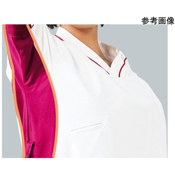 作業服 メディカルウェア ベルデクセル スクラブ VEM157上 チャコールグレー×ターコイズ×シルバーグレー 3Lサイズ ミドリ安全