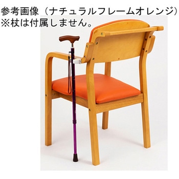 エコノチェア ウッディ 抗ウィルスコーティング ナチュラルフレーム ブラウン オフィス・ラボ