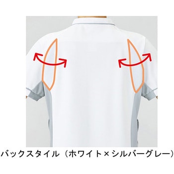 作業服 メディカルウェア ベルデクセル 女性用チュニック VEM233上 サックス×ホワイト Sサイズ ミドリ安全
