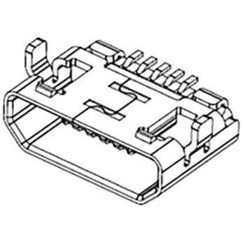 105164-0001 Molex Micro USB�R�l�N�^ ���{�����b�N�X(molex) 49563886