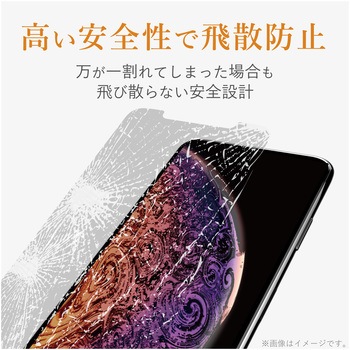 iPhone11Pro iPhoneXS iPhoneX ガラスフィルム 硬度9H エレコム