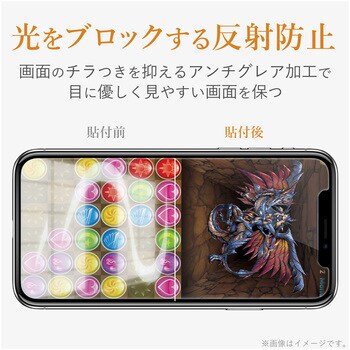 Iphone11 Iphonexr フィルム 反射防止 ゲーム 指紋防止 エアレス エレコム Iphone用フィルム 通販モノタロウ Pm A19cflgmbln