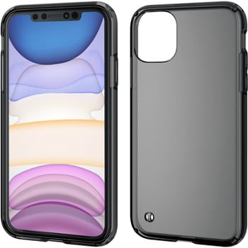 Iphone11 ケース カバー Tpu ポリカーボネート ストラップホール付 ワイヤレス充電対応 シンプル エレコム Iphoneケース 通販モノタロウ Pm A19chvcbk