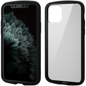 iPhone 11 Pro ケース カバー TPU ポリカーボネート フレームカラー 耐衝撃 ストラップホール付 エレコム