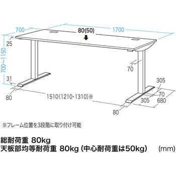 e電動昇降デスク サンワサプライ