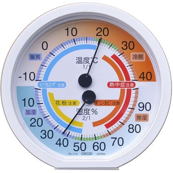 温湿度計(快適環境温湿度計) クレセル