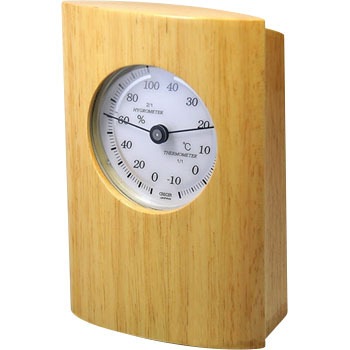 CR-600W 天然木枠温湿度計 クレセル 49696368