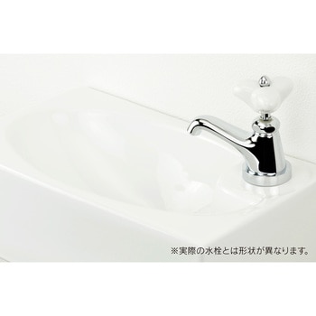 GA-MA001 ガオナ 壁掛手洗器 水栓セット (陶器製 ホワイト 洗面・手洗い用) 1個 GAONA(ガオナ) 【通販モノタロウ】