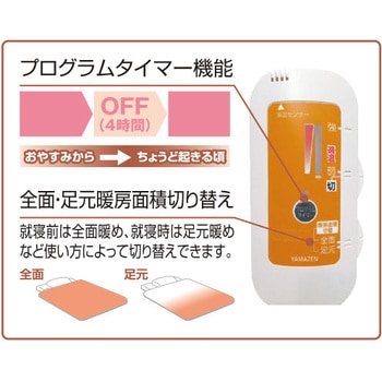 Ymk M54 電気掛敷毛布 暖房面積切替 プログラムタイマー付き 1枚 Yamazen 山善 通販サイトmonotaro